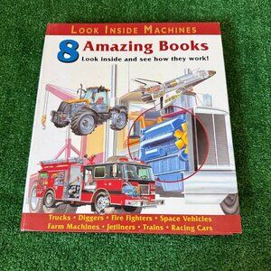 Vintage Look Inside Machines Book Set 8 Hardcover Jon Kirkwood 2003 Very Good